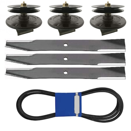 Aic Replacement Parts 52 Z Master Mower Deck Rebuild Kit Spindles Blades Belt Fits Toro B1TR01-BLADE&BELT